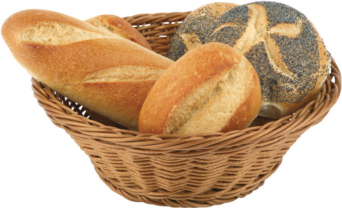 Display Ware - 15" Round Polyrattan Bread Basket (700x437), Png Download