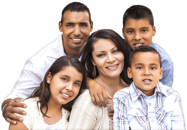 Free Hispanic Family Png - Hispanic Family (633x440), Png Download
