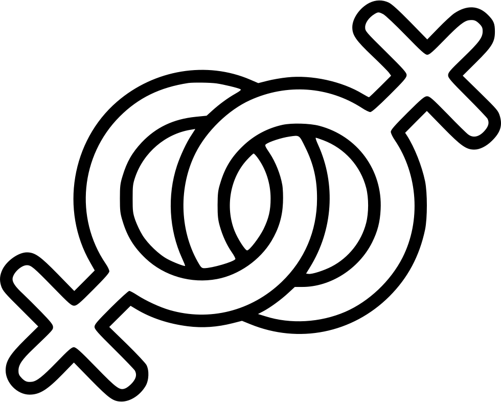 Lesbian Marriage Comments - Line Art (980x786), Png Download