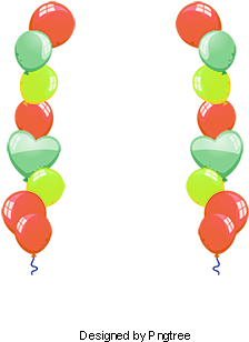 Color Balloon Border, Color Clipart, Color Ball, Colorful - Balloon (360x360), Png Download