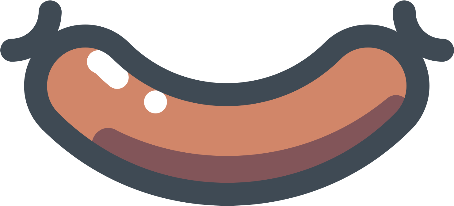 Grilled Sausage Icon - Sausages Icon (1600x1600), Png Download