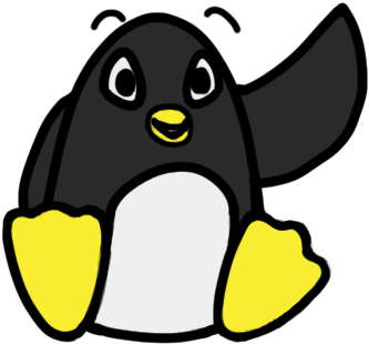 Nate The Linux Penguin - Linux (385x403), Png Download