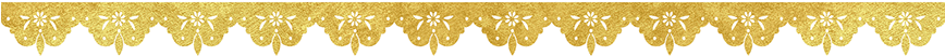 Thailand Project - Gold Lace Border Png (867x217), Png Download