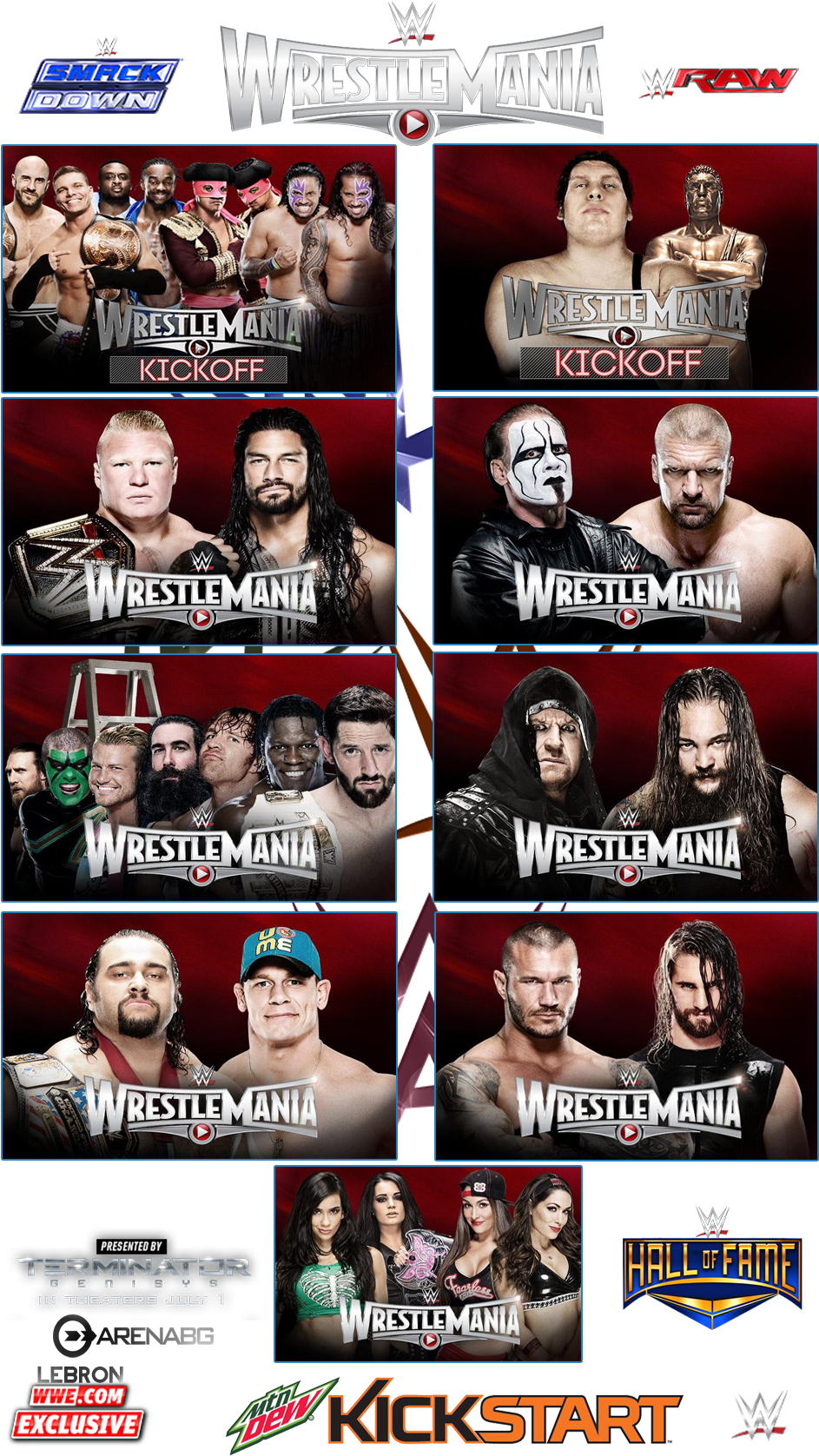 World Wrestling Wwe: Wrestlemania Xxxi [dvd] Usa Import (954x1683), Png Download