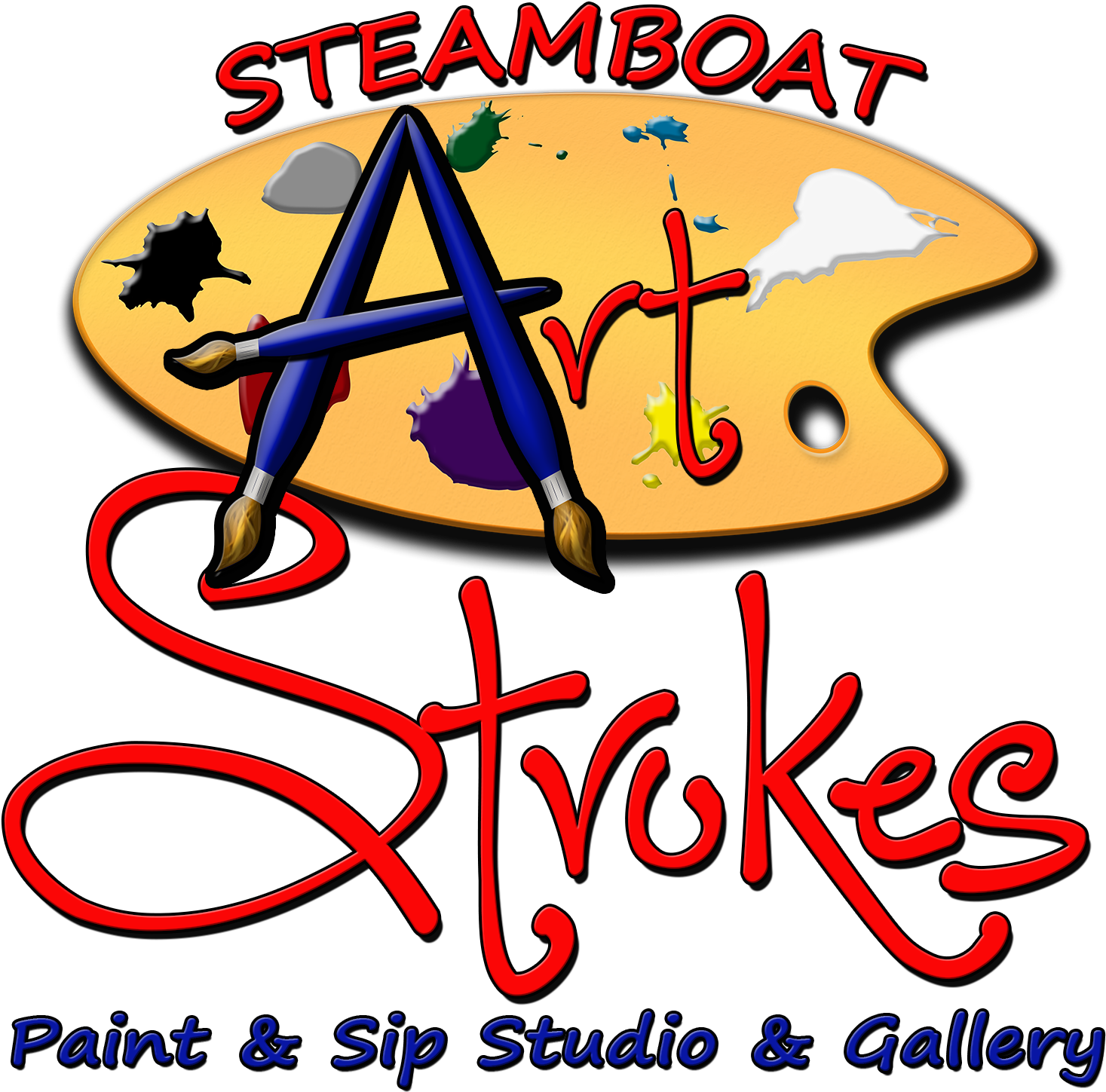 Steamboat Art Strokes (1500x1500), Png Download
