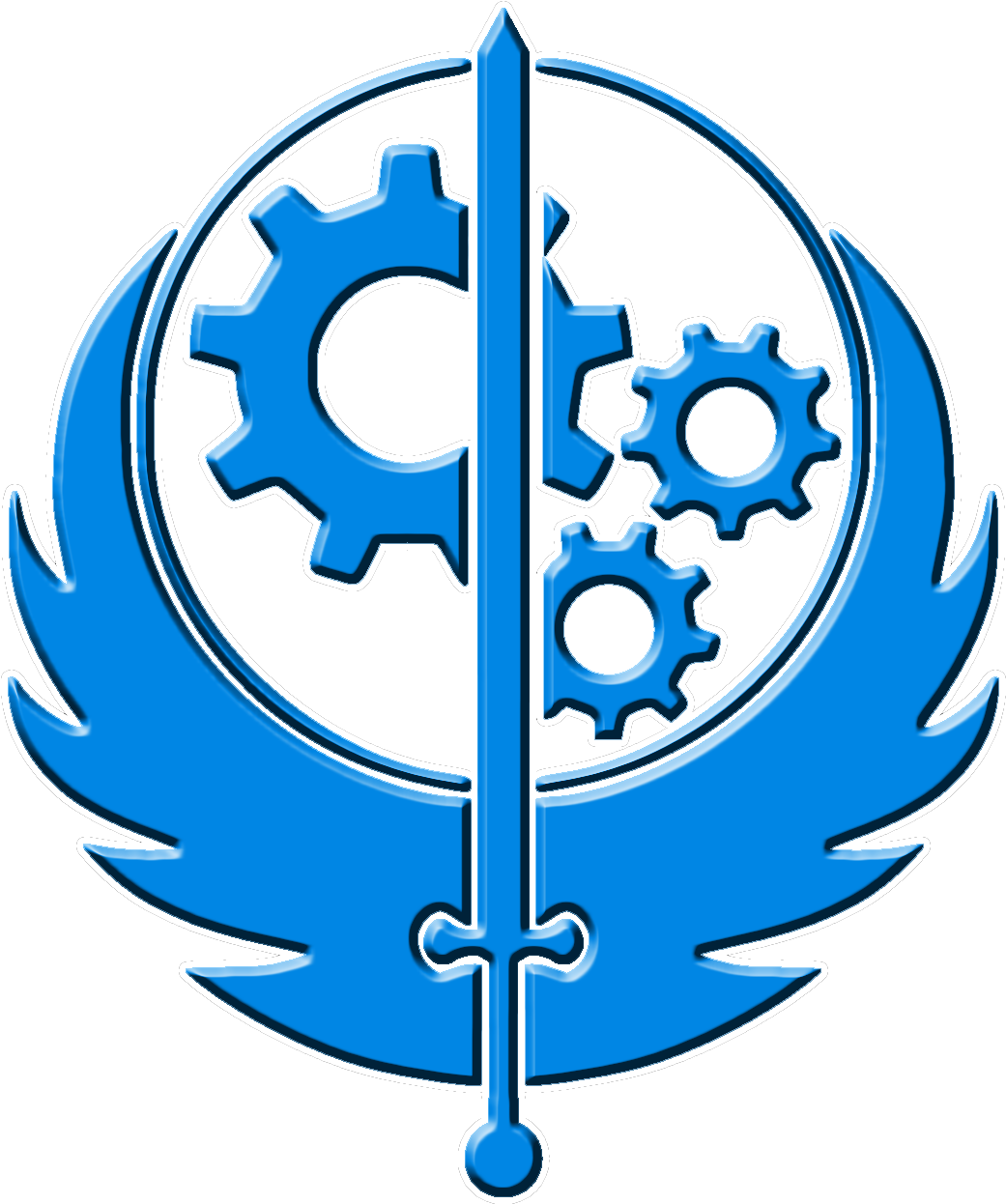 Fot Bos Insignia - Midwestern Brotherhood Of Steel Logo (1100x1330), Png Download