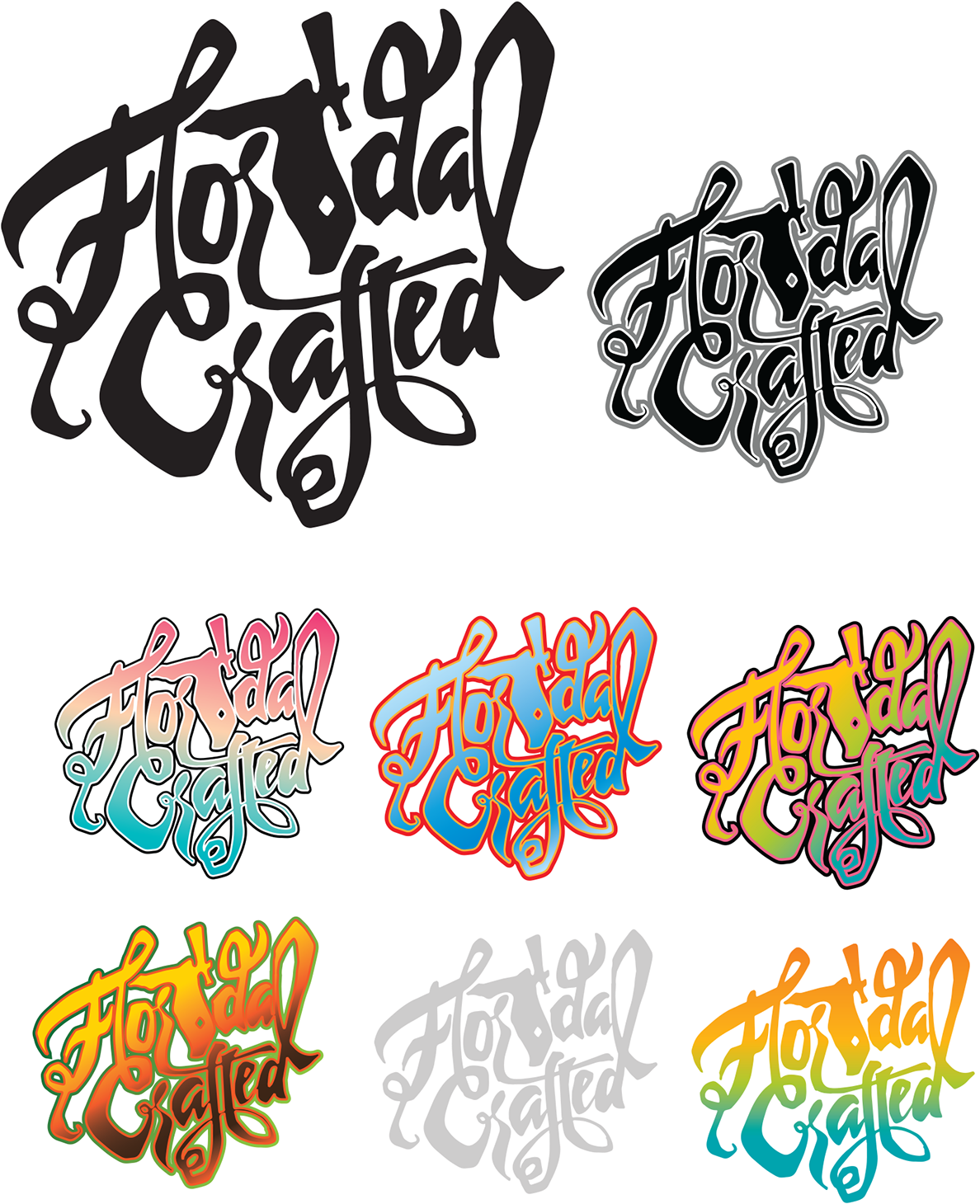 The Peninsula Of Florida Was Also Stylized To Represent - Calligraphy (1200x1497), Png Download