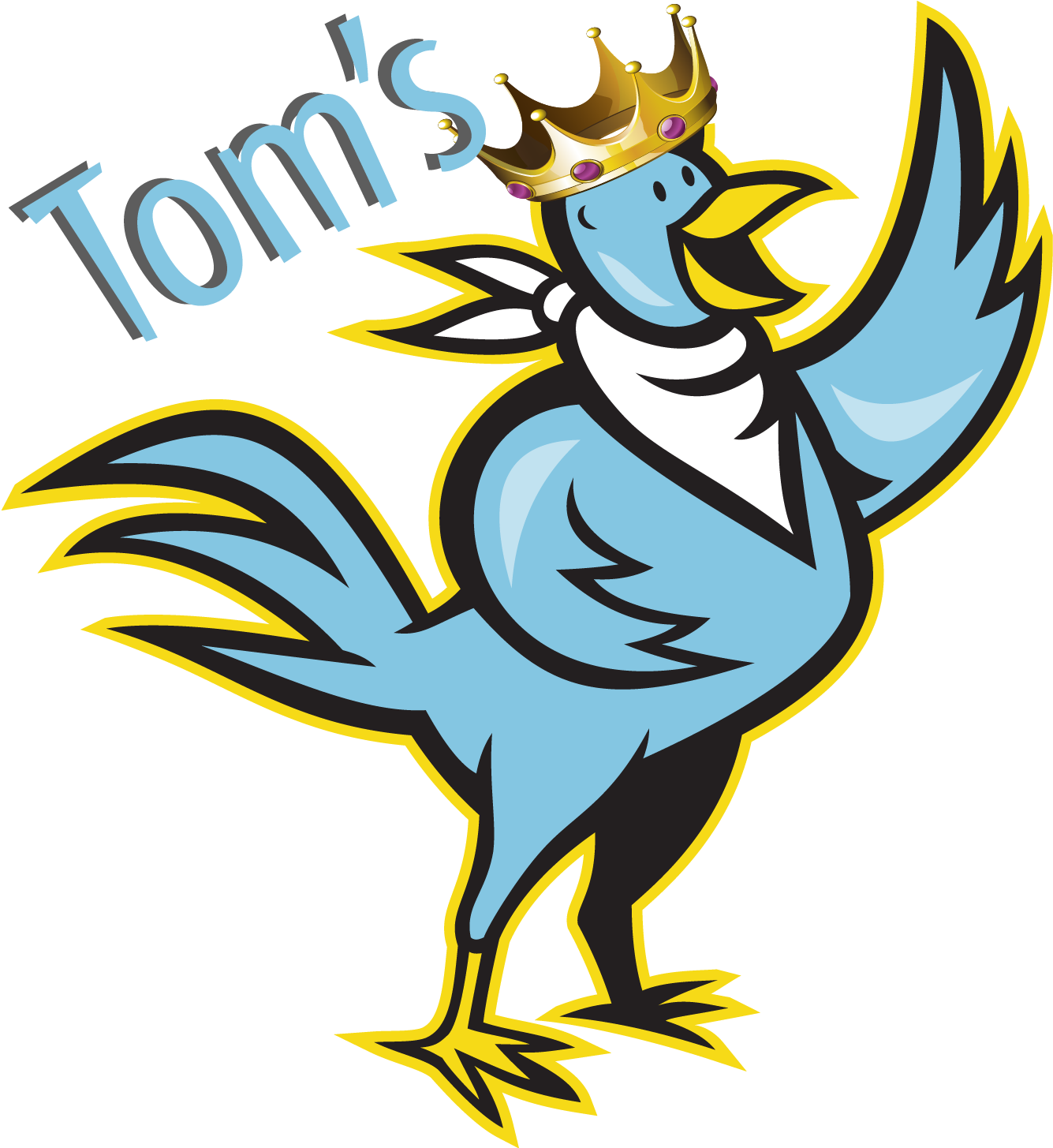 Tom's King Of Wings - Chicken As Food (1355x1521), Png Download