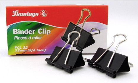 32mm - Binder Clip (465x465), Png Download
