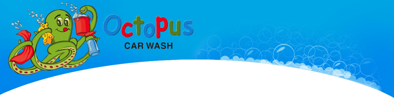 Octopus Carwash Florida - Octopus Car Wash (1260x315), Png Download