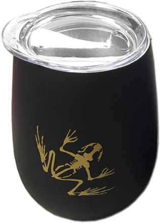 Bone Frog Stainless Steel Stemless Wine Glass - Wine Glass (480x480), Png Download