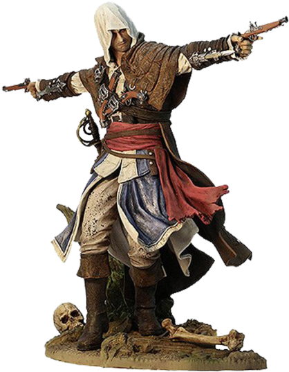 Assassin´s Creed Iv Black Flag Pvc Statue Edward Kenway - Assassin's Creed Iv Black Flag Edward Statue (541x541), Png Download