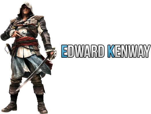 Edward Kenway Profile [ac Iv Black Flag] - Edward Kenway Art (600x400), Png Download