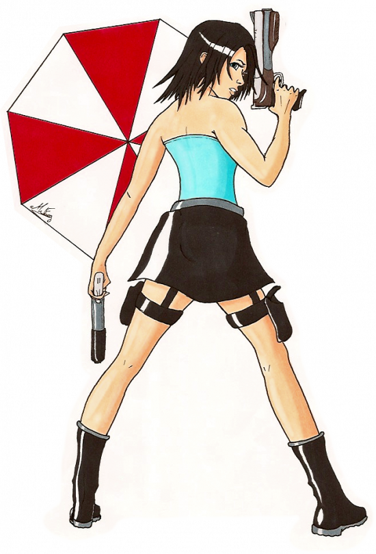 Jill Valentine - Resident Evil - Horror (550x809), Png Download