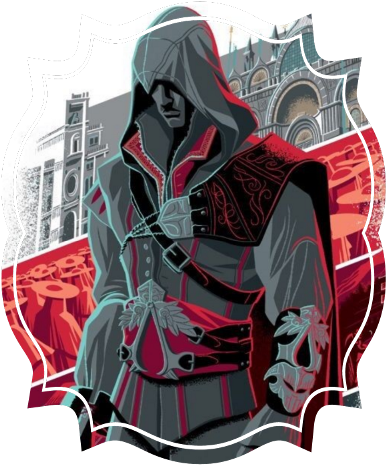 Assassin's Creed Comic Art (480x641), Png Download