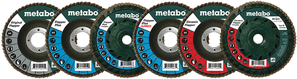 Metabo 629412000 6" X 5/8" - 11 Flapper Plus Abrasives Flap Discs - View #2
