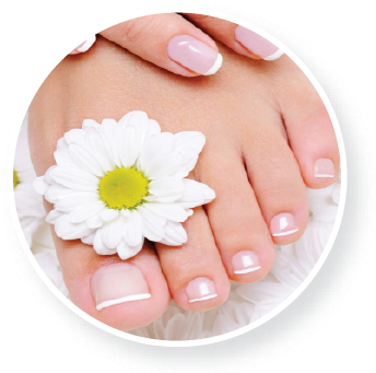 Classic Spa Pedicure - Cnd Hands And Feet (351x348), Png Download