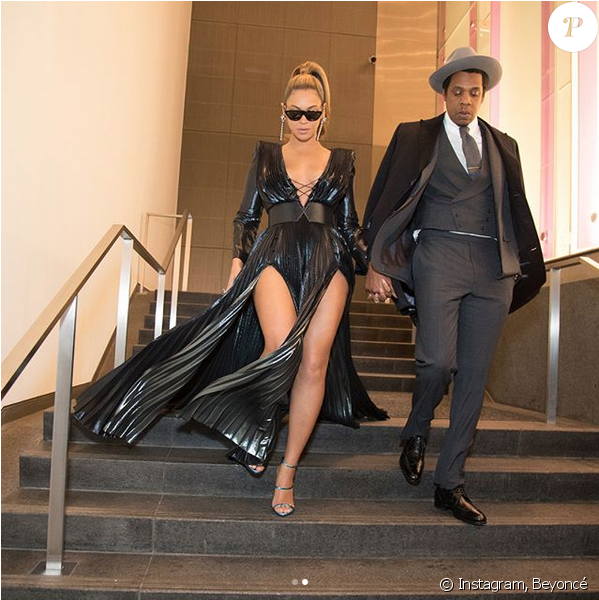 Beyoncé Et Jay Z Au Brunch Pré Grammy Du Label Roc - Jay Z Beyonce Grammy 2018 (950x599), Png Download