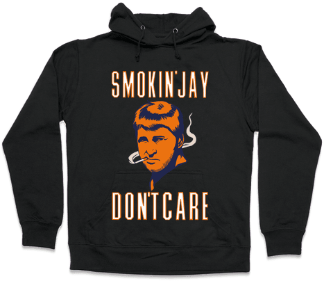 Smokin' Jay Don't Care Hooded Sweatshirt - Read Books And Be Happy Hoodie: Funny Hoodie From Lookhuman. (484x484), Png Download