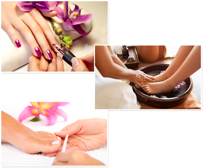 Manicure & Pedicure - Nails Beauty (682x566), Png Download
