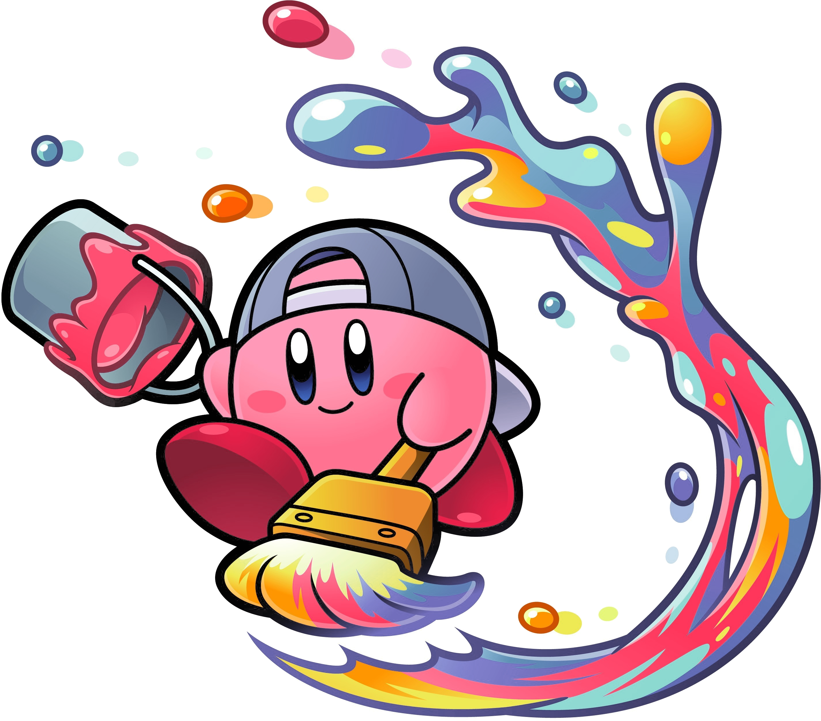 Paint Kirby I Am Paint - Kirby Paint (3020x2647), Png Download