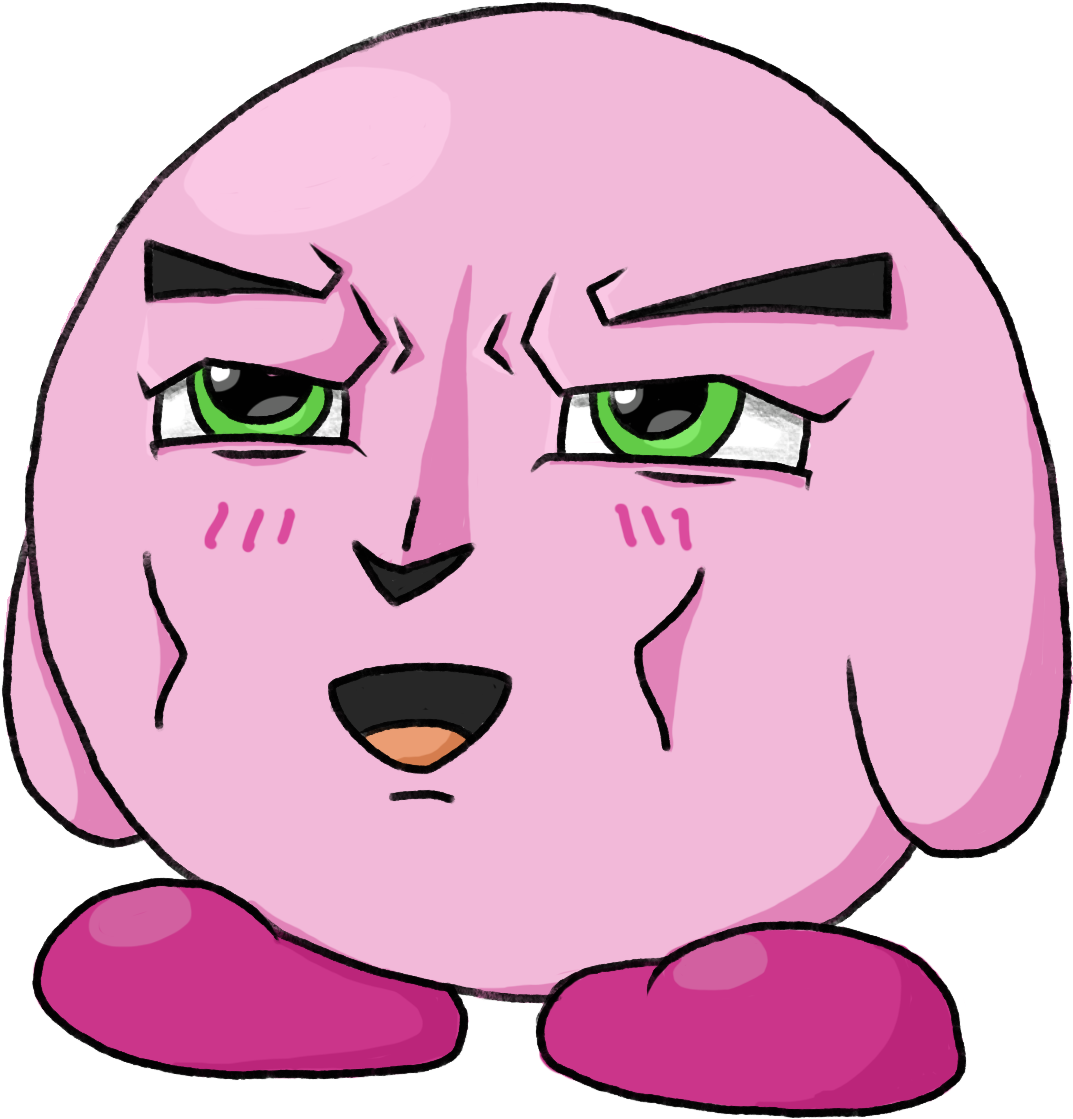 > - Husbando Kirby - Portable Network Graphics (1360x1360), Png Download