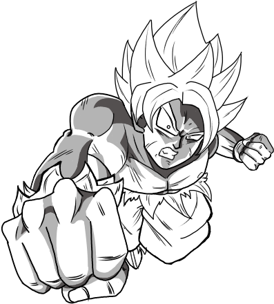 Wip Migatte No Goku - Lineart Migatte No Gokui (426x568), Png Download