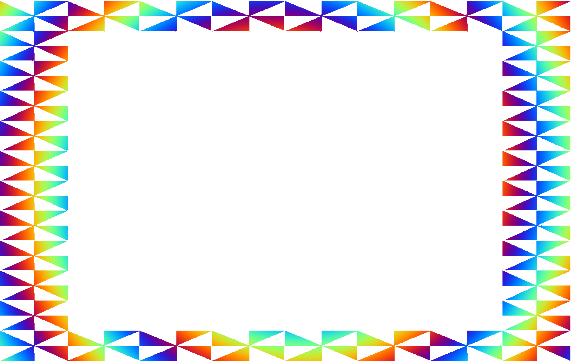 Rainbow Borders And Frames - Hands Border (1900x1200), Png Download