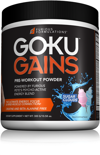 Goku Gains 3-pack Stack - Goku Gains Pre Workout (480x600), Png Download
