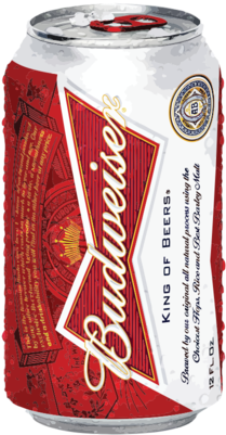 Budweiser 6pk/16oz Cans - Budweiser Beer - 8 Oz Can (250x600), Png Download