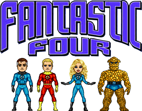 Fantasticfour Richb - Fantastic Four Micro Hero (458x360), Png Download