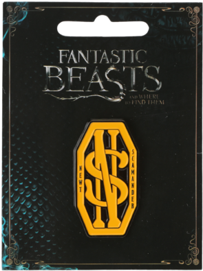 Pin Badge - Newt's Initials - Home - Fantastic Beasts - Fantastic Beasts And Where To Find Them: Poster Book (422x480), Png Download