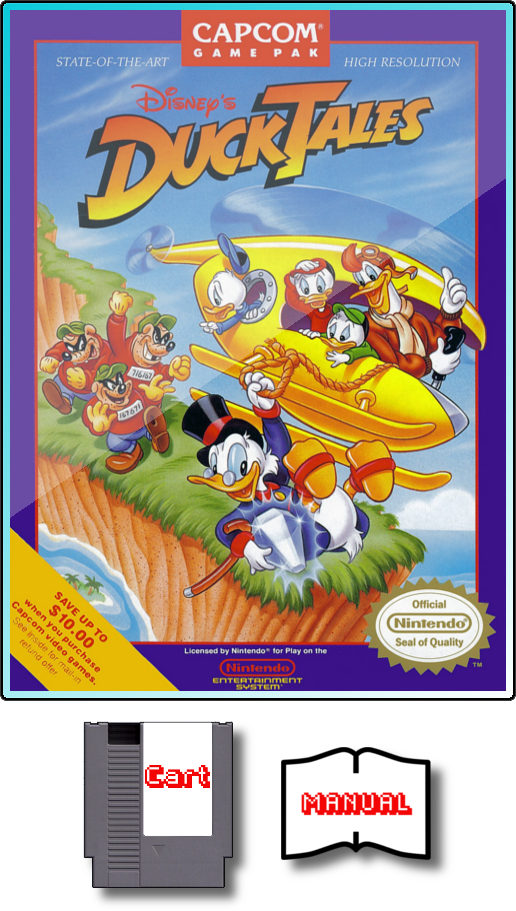 Ducktales - Nes - Disney Ducktales [entertainment System Game] (516x911), Png Download