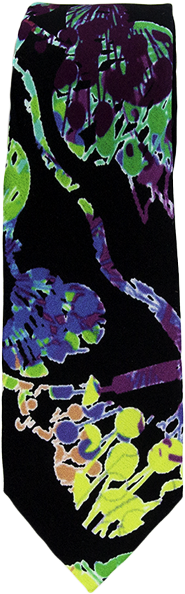 Funky Floral Necktie - Necktie (938x938), Png Download