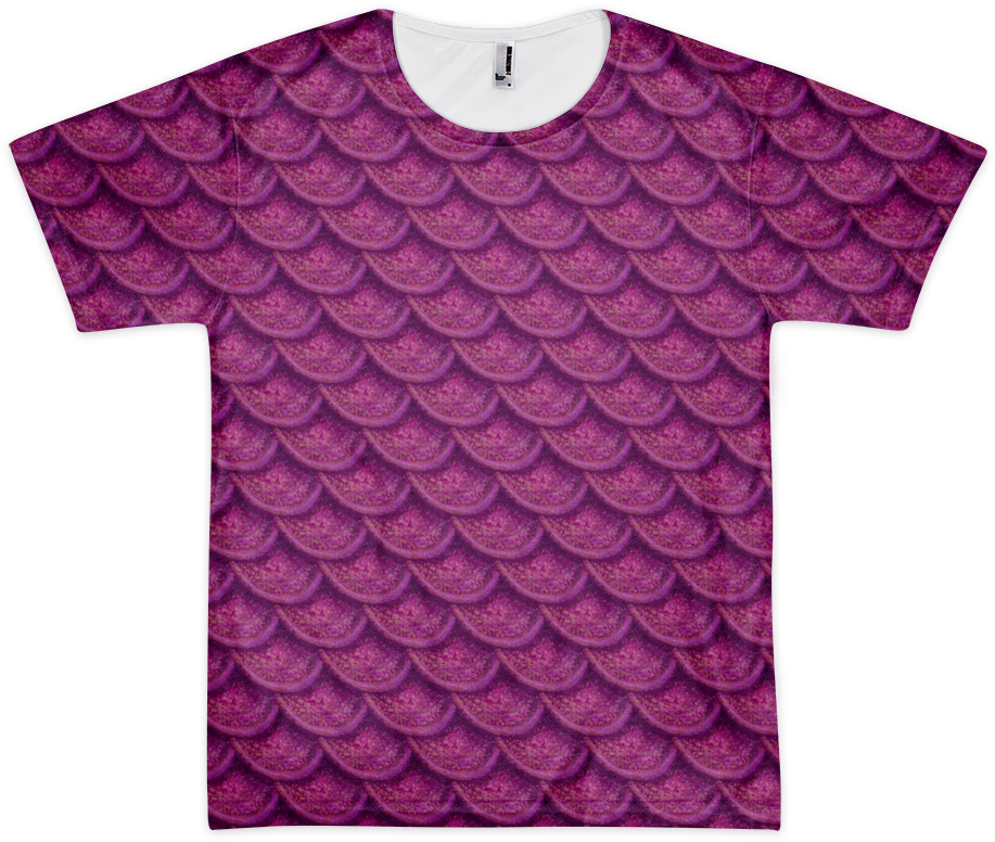 Mermaid Scales Men's Tee - T-shirt (1000x1000), Png Download