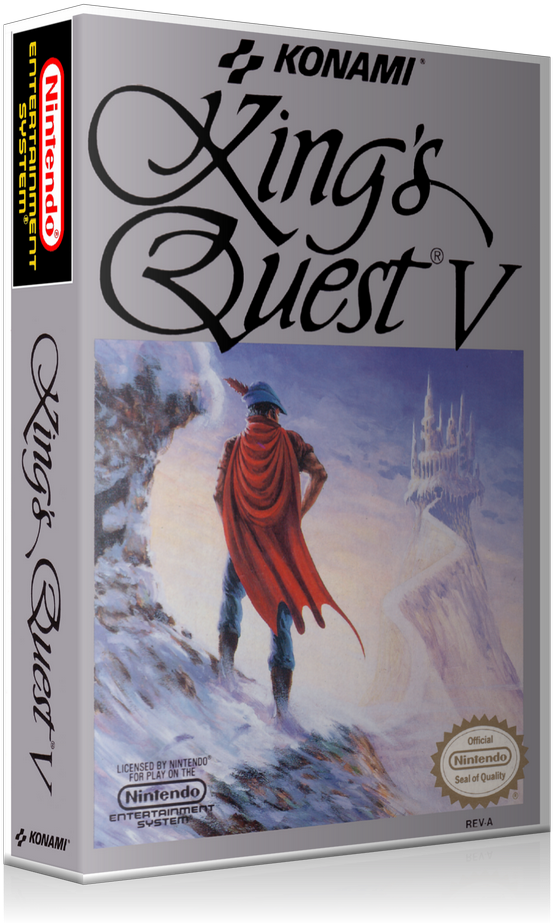 Nes King's Quest 5 Retail Game Cover To Fit A Ugc Style - Kings Quest King's Quest Vi Heir Today Gone Tomorrow (800x960), Png Download