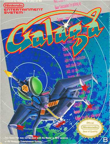 Nintendo - Galaga - Galaga Cover Art Nes (500x500), Png Download