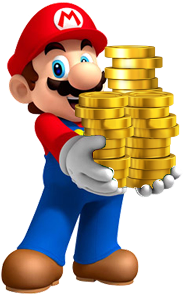 Traditionally I Would Put This Down To Nintendo's History - Mario Coins (375x586), Png Download