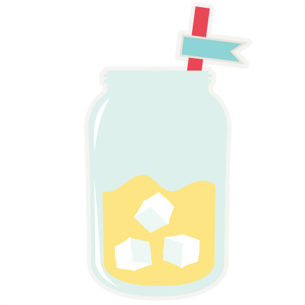 Lemonade In A Jar Svg Cut File Summer Svgs Lemonade (432x432), Png Download
