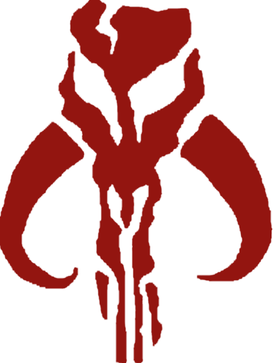 Skull - Star Wars Mandalorian Symbol (383x509), Png Download