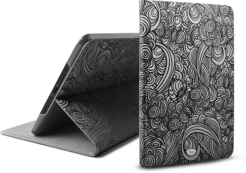 Iskin Vibes Swirl Tpu Jelly Case For Ipad Mini (vbswmn-bk2) (498x350), Png Download