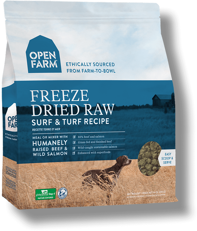 Surf & Turf Recipe - Open Farm Freeze Dried (804x949), Png Download