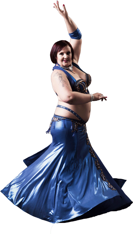 Vanessa Bellydancer Blue Costume - Costume (486x800), Png Download
