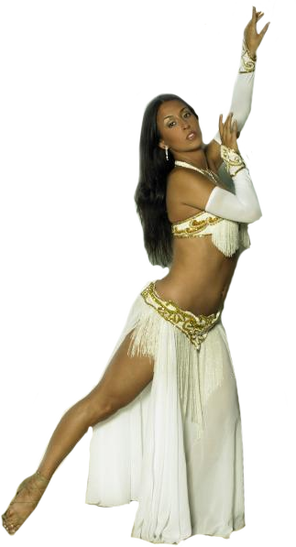Elizabeth - Belly Dance (296x547), Png Download