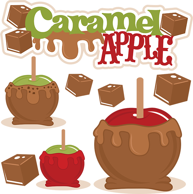 28 Collection Of Caramel Apple Clipart Images - Caramel Apple Clip Art (648x649), Png Download