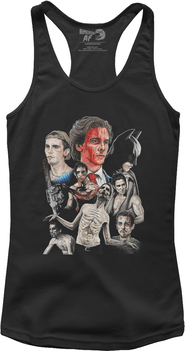 Inked Christian Bale - Johnny Cash Quote (ladies) - Ct2 - Racerback Tank / (1200x1200), Png Download