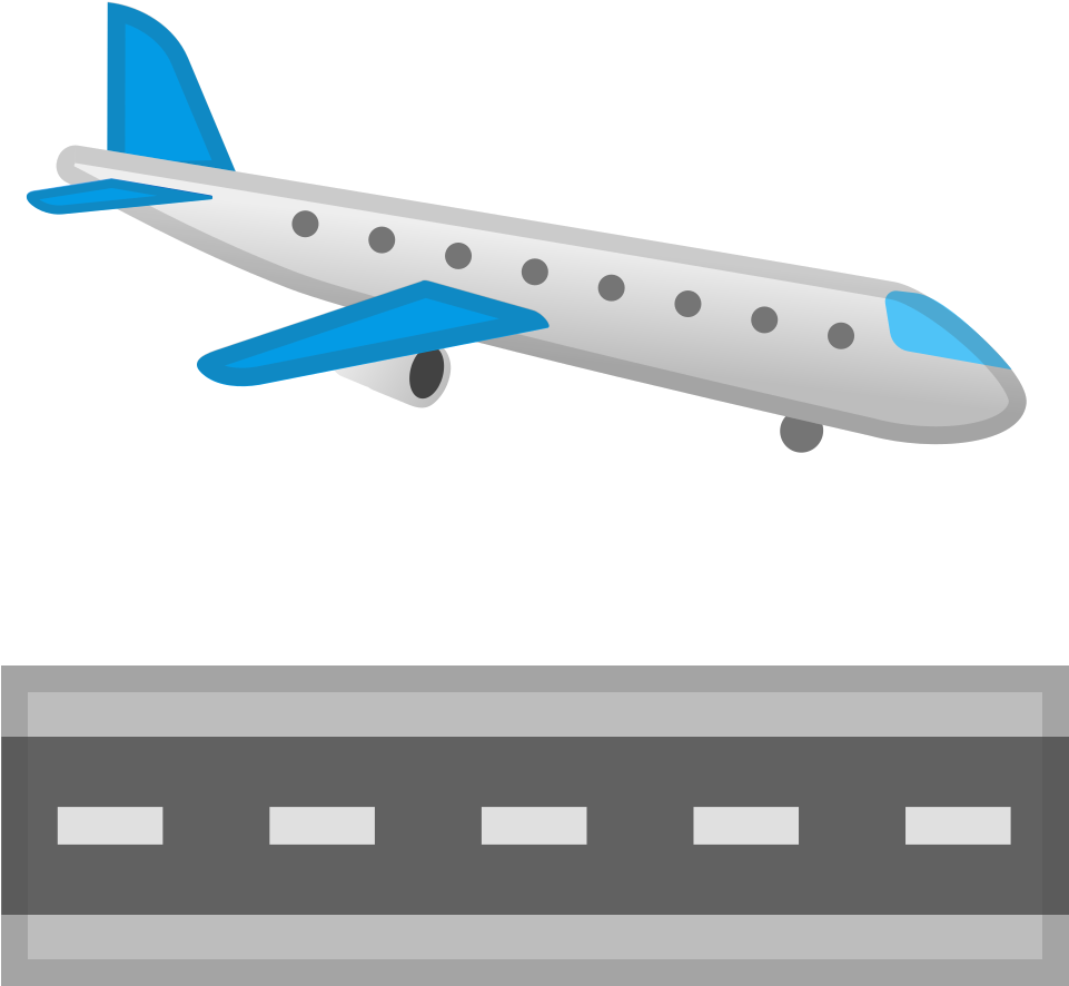 Download Svg Download Png - Air Plane Landing Png (1024x1024), Png Download