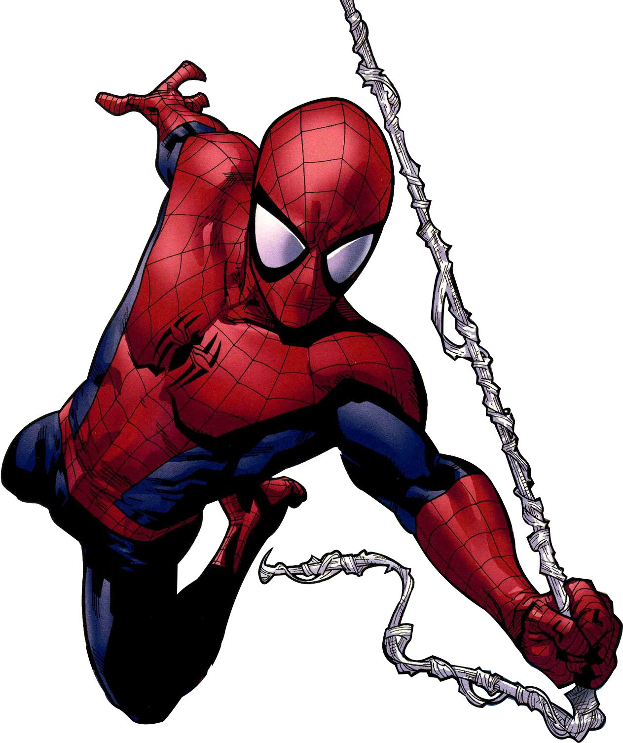 Christian Bale Batman Png - Ultimate Spiderman Comic Png (1263x1506), Png Download
