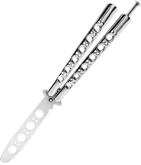 T40 T41 (giver Ring Knife Set Tutorial) T42 T43 (giver - Open Butterfly Knife Png (800x800), Png Download