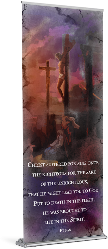 Palm Sunday Crucifix Banner - Flyer (1024x1024), Png Download